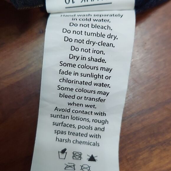 Bond-eye NipTuck Navy Blue Nautical Rope Stripe Side Ruched One-Piece Swimsuit 6 - Picture 7 of 9